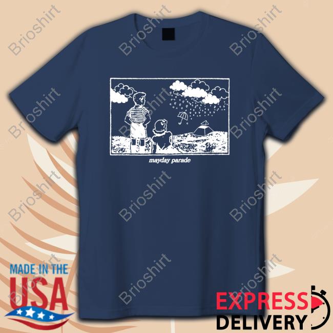 Mayday Parade Merch Dreamin' Dark Blue Tee Shirt
