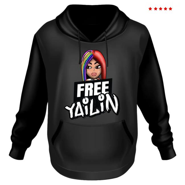 Official 6ix9ine Merch Store Tekashi 6Ix9ine Free Yailin Black Sweater