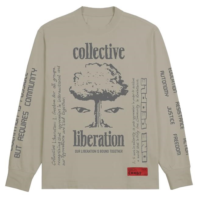Official Chnge Clothing Collective Liberation Cuffed Long Sleeve Shirt