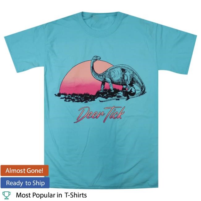 Official Hellomerch Deer Tick Dino Milk Adult's Lagoon Popover Shirt Hello Merch