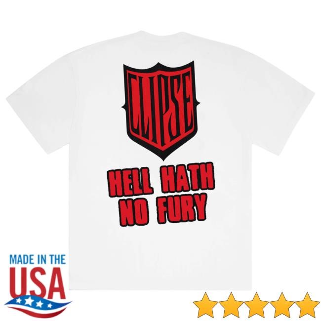 Official Clipse Icecream X Hell Hath No Fury Tee Let God Sort Em Out