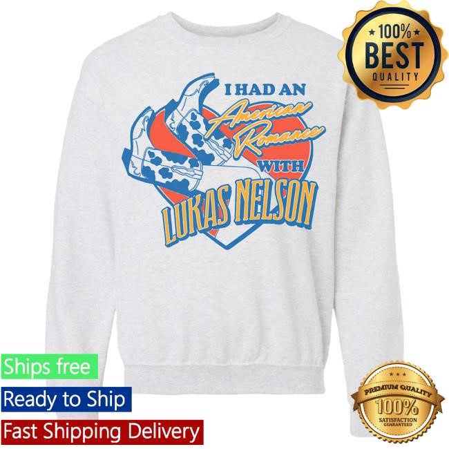 Official Lukas Nelson Merch Store Cowgirl Boots Crew Neck Sweatshirt