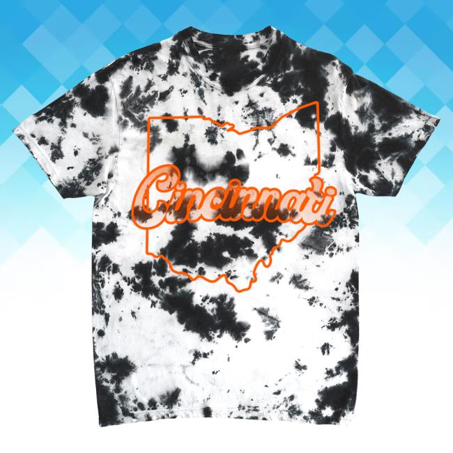 Official Ohio Clothing Merch Cleveland Tie Dye New Shirt Black Ohioclothing Tie-dye
