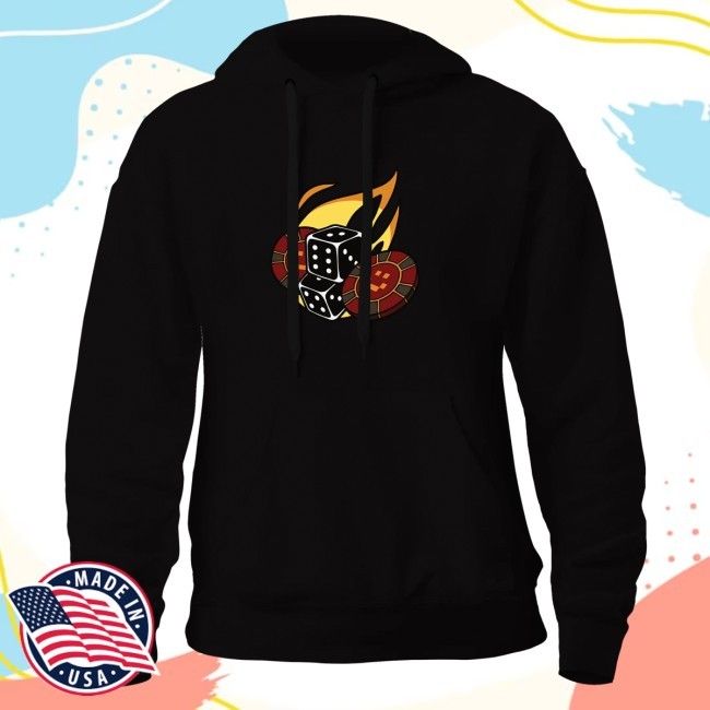 LNVI Las Nevadas Fire Black Hoodie Quackity Merch Shop