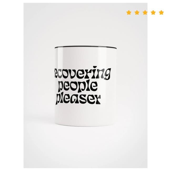 Official Charlotte Dobre Merch Store Shop Recovering People Pleaser Mug