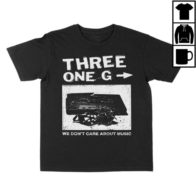 Death Wish Store Deathwish Three One G We Don’T Care Black Shirt New Deathwishinc