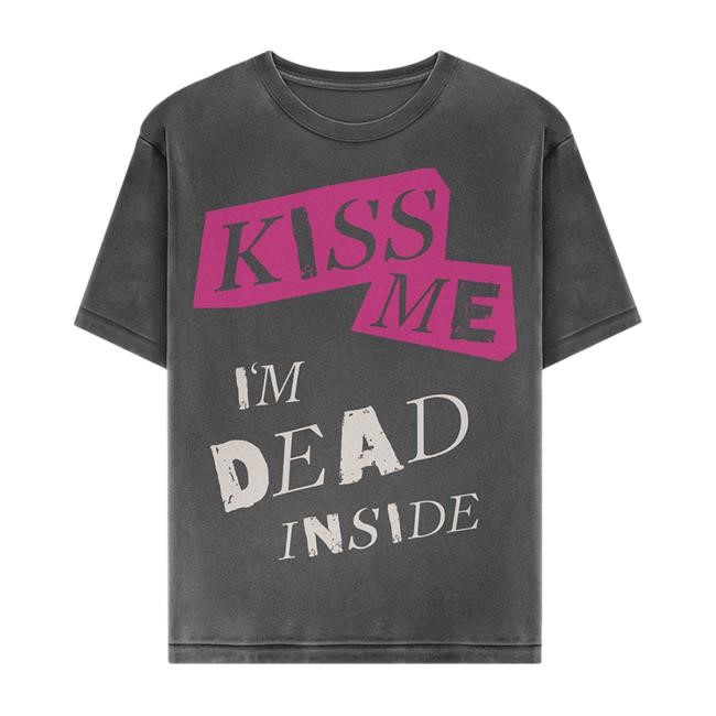 Official Green Day Merch Store Kiss Me I'm Dead Shirt 2024 Green Day
