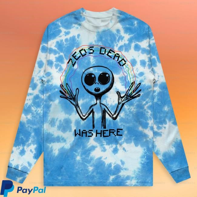 Official Zeds Dead Merch Zeds Dead - Was Here Tie Dye Long-Sleeve