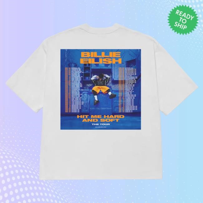 Official Billie Eilish Merch Store Shop HIT ME HARD AND SOFT Admat Poster Shirts BillieEilish