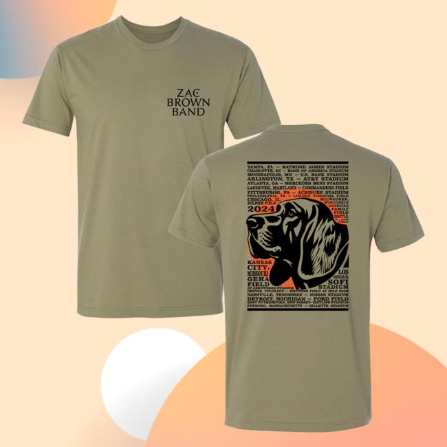Zac Brown Band Merch Store | Dog Tour Essential T Shirt