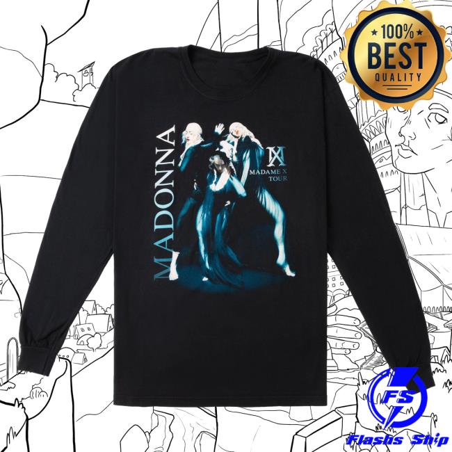 Official Madonna Merch Store Three Photos Of Dancing Madonna Long Sleeve Tee Shirt Madonna Louise Ciccone Clothing Shop