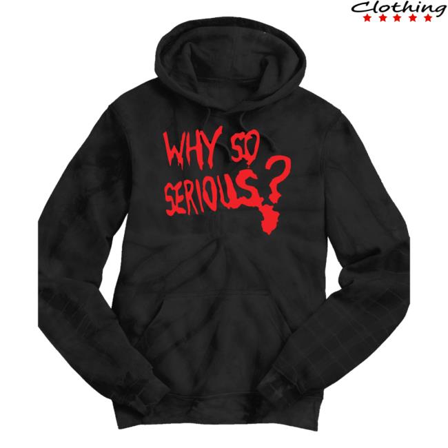 Why So Serious Tie Dye Pullover Hoodie Black
