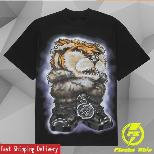 Official G59 Records Merch G59 Gangsta Tiger Hot Shirt (White) G59Records