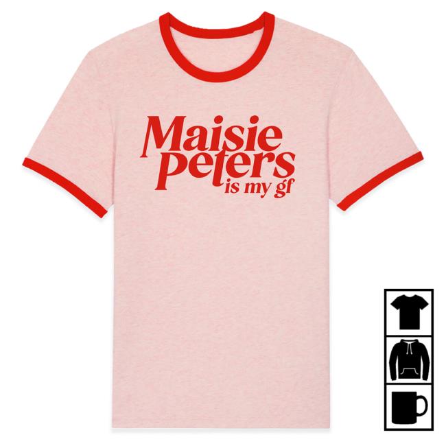 Official Maisie Peters Merch Store Maisie Peters Is My Gf Ringer Shirt New Pink