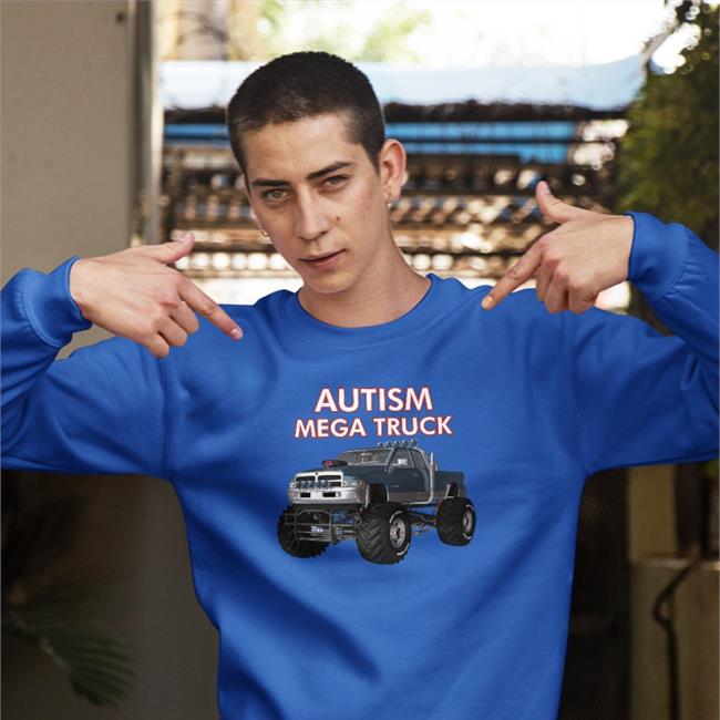 Autism Mega Truck Shirt Monster Truck