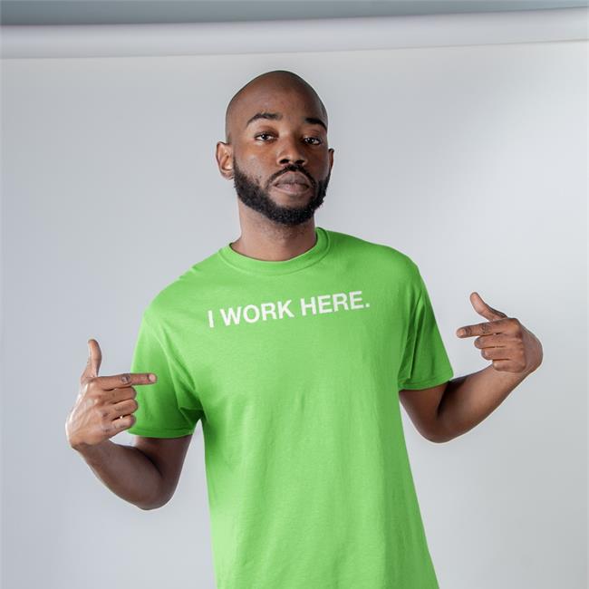 Obvious Shirts Shop I Work Here Sweatshirt