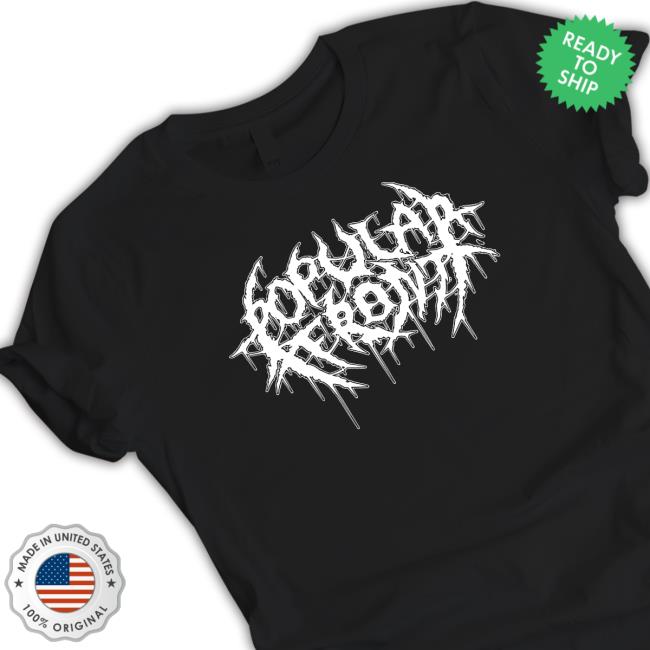 Official Popular Front Merch Black Metal T-Shirt