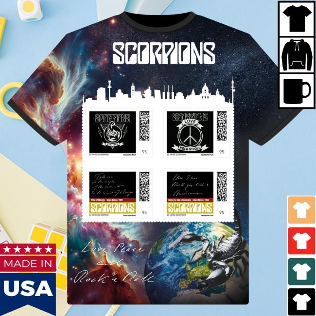 Scorpions Universe T Shirt Scorpions Store Shop Merch Official