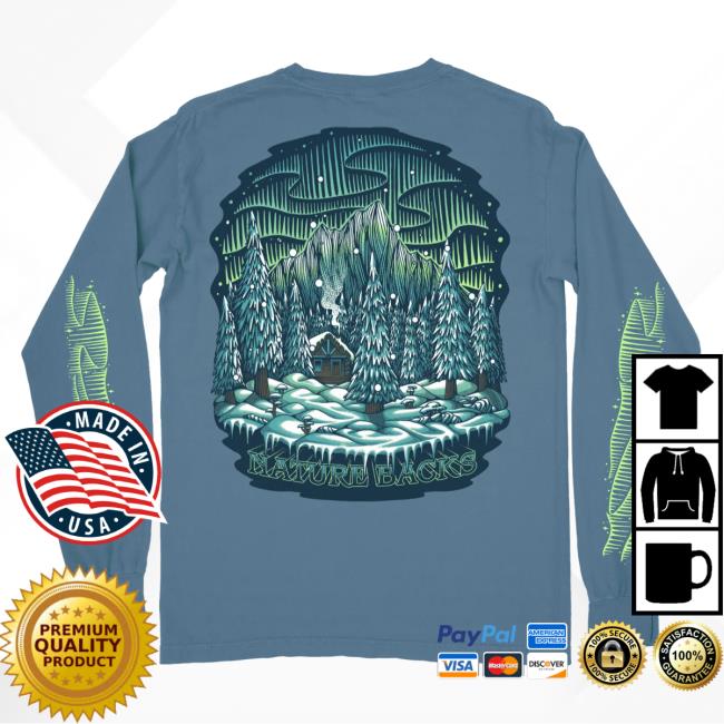 Official Nature Backs Merch Store Aurora Long Sleeve New Shirt Fog NatureBacks Apparel Clothing Shop