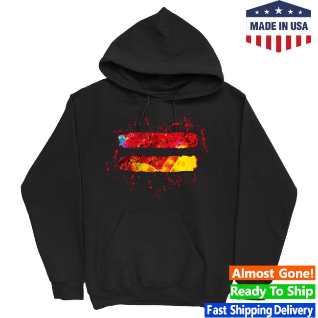 Official Ed Sheeran Store Merch Equals Splatter Hood Black EdSheeran Shop