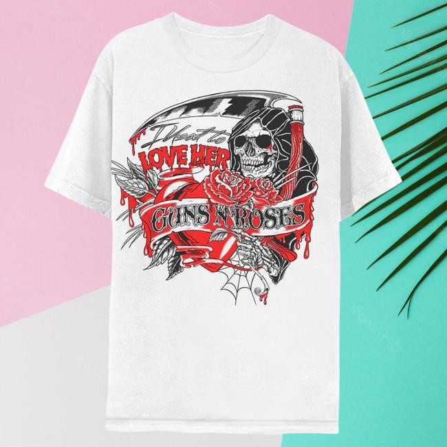 Officia Gnr Merch Clothing Store Shop Guns N’ Roses I Used To Love Her Reaper Popover Shirt Gnrmerch