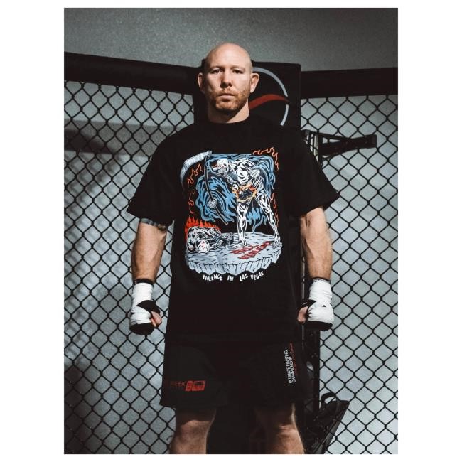 Official Full Violence Clothing Josh Emmett Moments "Classic" T-Shirt in Black