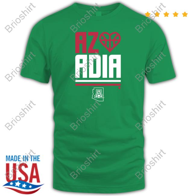 Official Arizona Basketball Az Loves Adia Tee Shirt Official BreakingT Shop Arizona Basketball Az Loves Adia Shirts Az Band Cat Sports