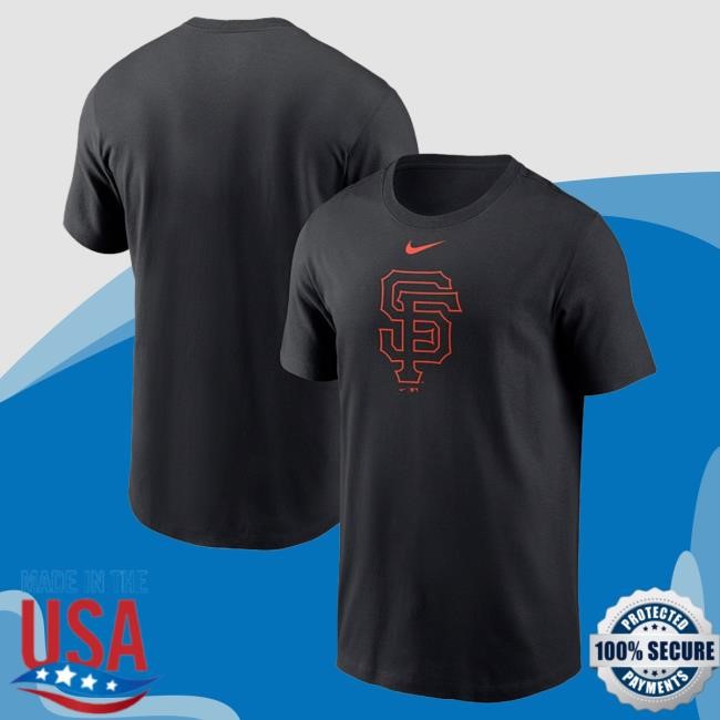 Nike San Francisco Giants Black Large Logo Short Sleeve T Shirt | Rally House Official Merch Store – Buy Official MLB Hoodie