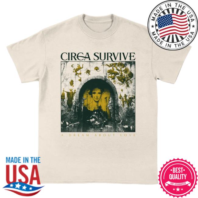 Official Circa Survive Boxed Cover New Shirt Natural Circasurvive