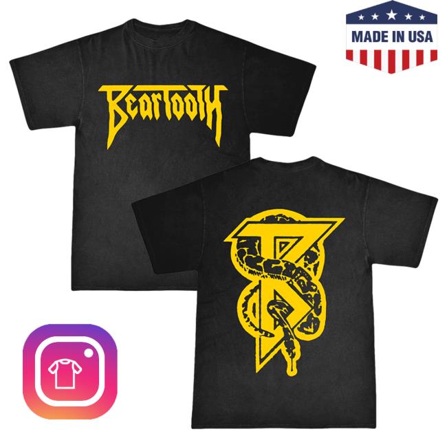 Official Beartooth Merch Beartooth Yellow Snake On My Back Attractive Shirt