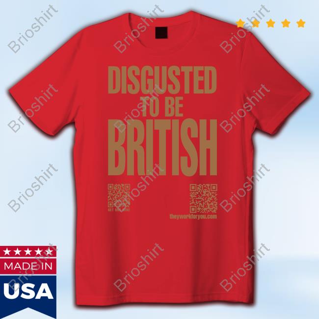Disgusted To Be British Brown Logo Tees