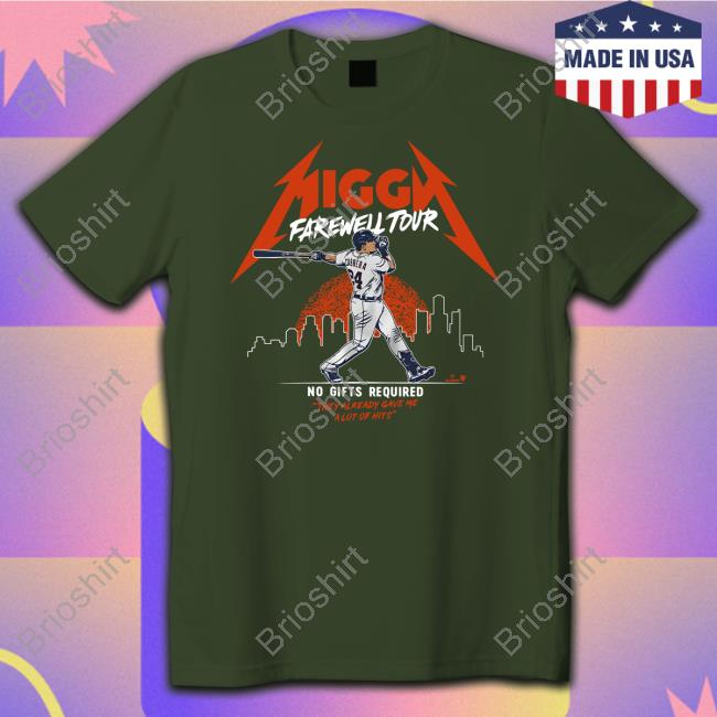 Breakingt Merch Miggy Farewell Tour No Gifts Required They Already Gave Me A Lot Of Hits T Shirt