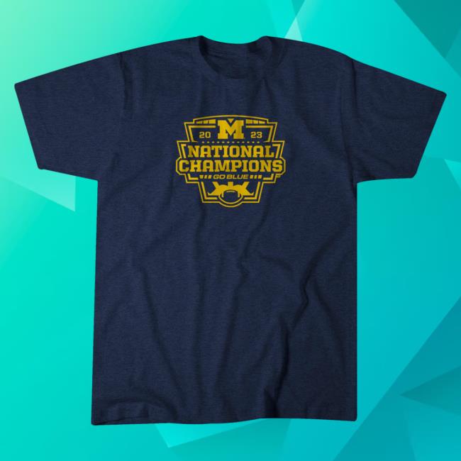 Official Michigan Football: 2023 National Champions Logo Tee