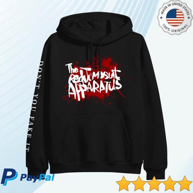 Official The Red Jumpsuit Apparatus Merch Splatter Logo Black Pullover Sweatshirt