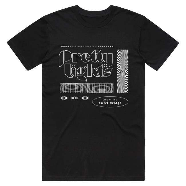 Official Pretty Lights Merch Pretty Lights Swirl T-Shirts (Black) PrettyLights