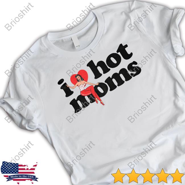 Danny Duncan Merch I Heart Hot Moms Swing White Crewneck Sweatshirt
