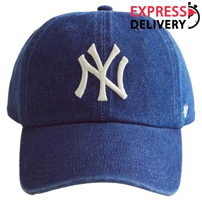 Official Abercrombie And Fitch Apparel Clothing Merch New York Yankees '47 Clean-Up Hat Abercrombie Store Shop