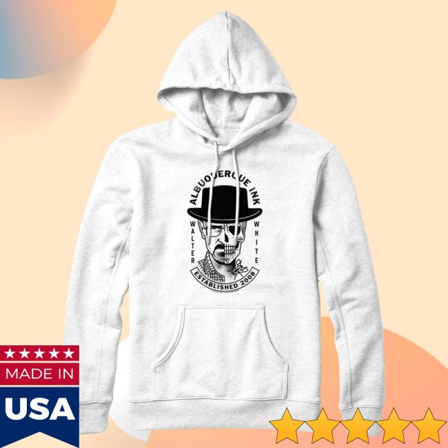 Official Breaking Bad Store Merch Walter White Albuquerque Ink White Pullover Sweatshirt from Breaking Bad