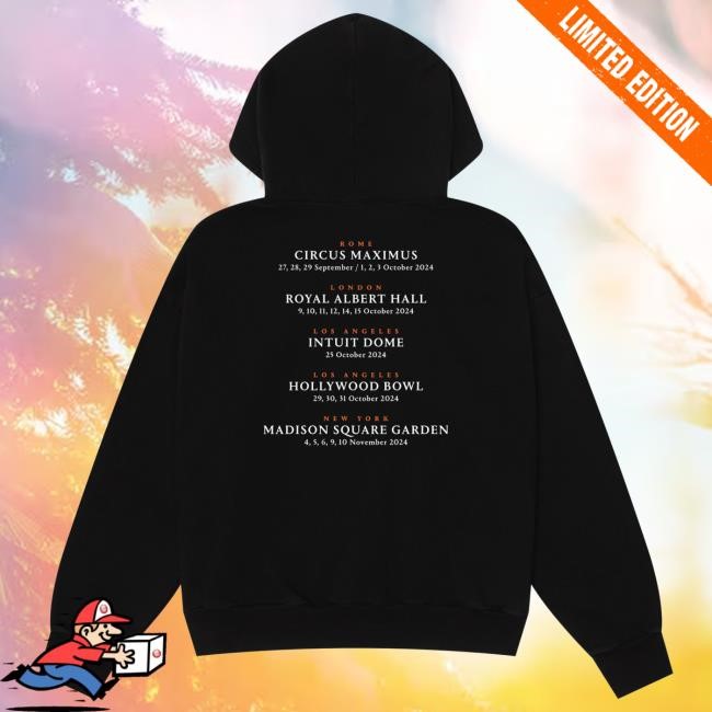 David Gilmour Luck and Strange in Concert Photo Hooded Sweatshirt David Gilmour Merch Store Shop Official