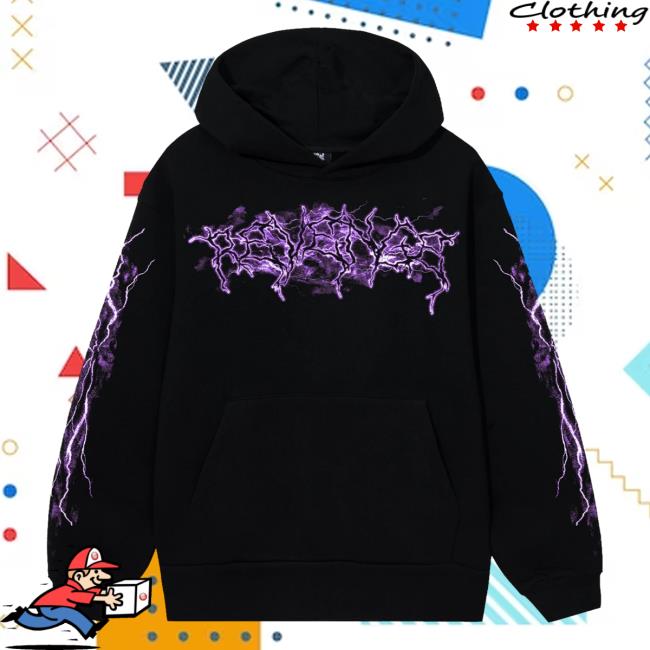 Official Revenge Purple Lightning Logo Hoodie