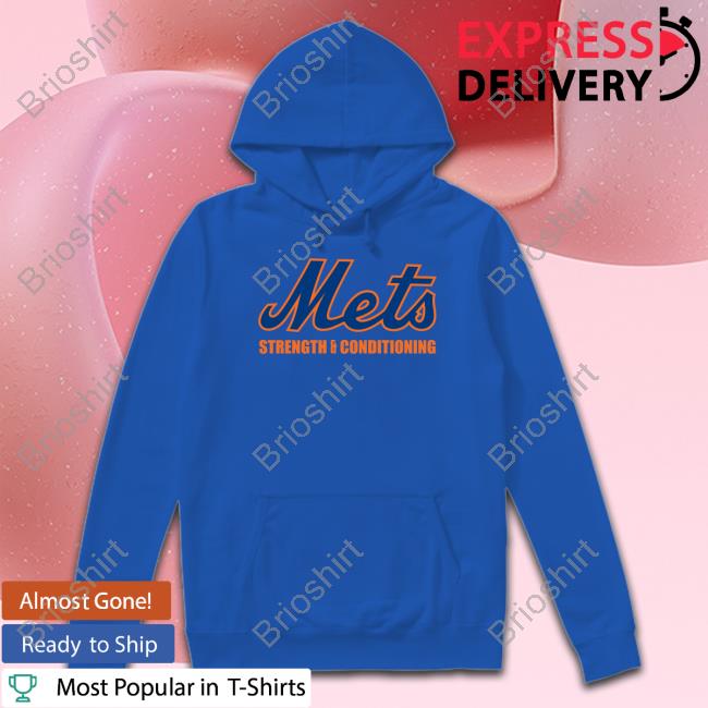Official Mets Strength And Conditioning Hooded Sweatshirt New York Mets