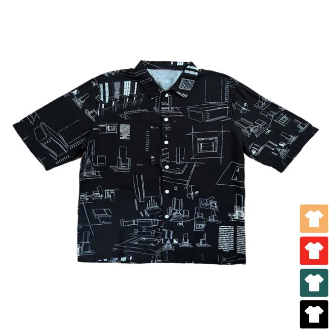 Madeon Merch Schematics Button Up T-Shirt