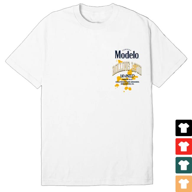 Official Rolling Loud Modelo X Rl La 24 Modelo Time White Top Shirt