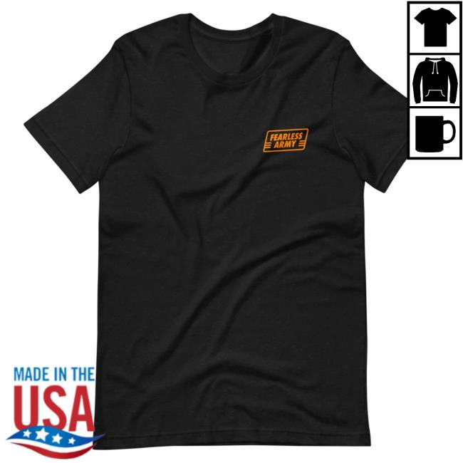 Official Glenn Beck Merch Store Fearless Army Front/Back Attractive Shirt Glenn Beck Apparel Clothing Shop GlennBeck