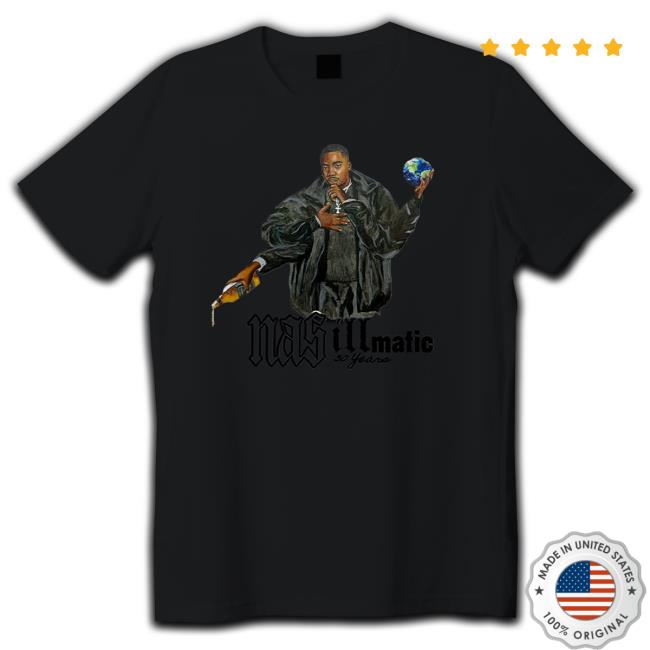 Nas Merch Store Nas 30 Years Of Illmatic Cement New Shirt