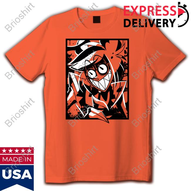 Official Shark Robot Shop Alastor Murderous Portrait Tee Hellaverse