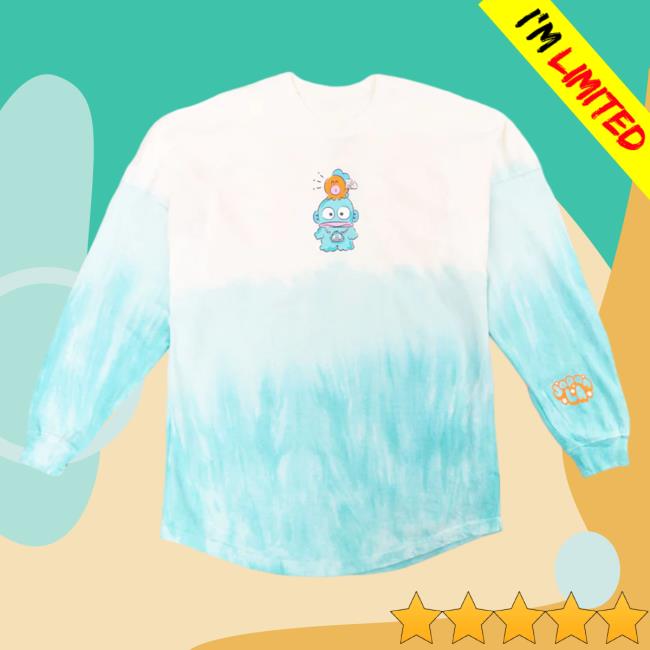 Official Sanrio Apparel Clothing Merch Store Shop Hangyodon Japanla Tie-Dye Spirit Sweatshirts