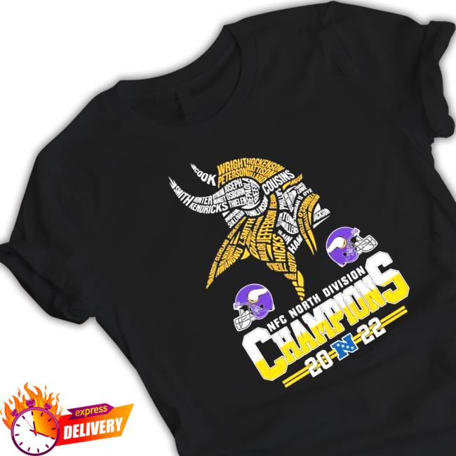 NFC North Division Champions 2022 Minnesota Vikings logo T Shirt