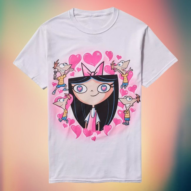 Phineas And Ferb Isabella Heart Eyes Girls Shirt