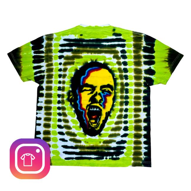 Official The Tie Dye Company Mac T Shirt Black/Green The Tie Dye Company Mac Shirt 2023 Black/Green